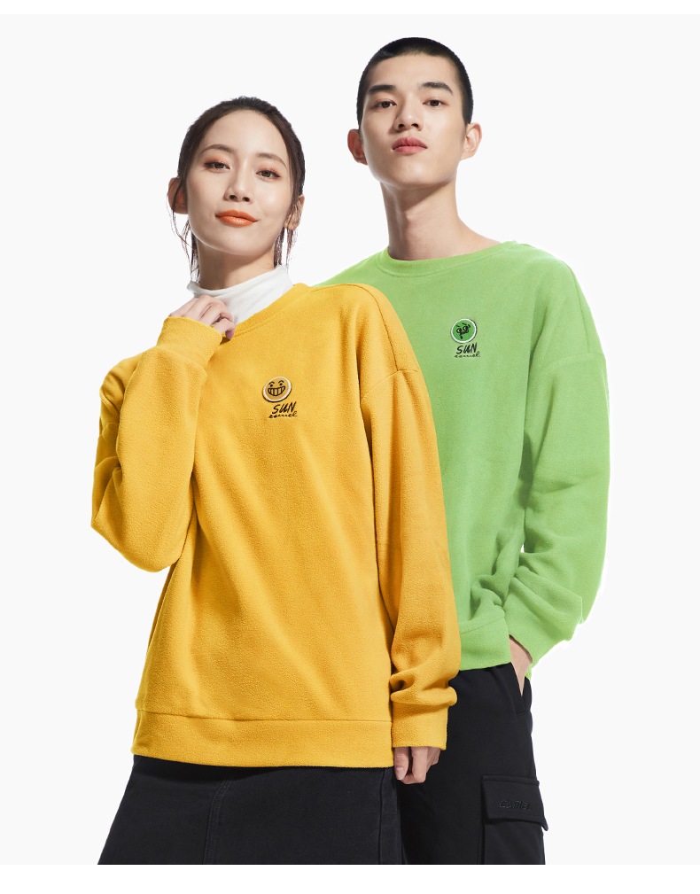 骆驼 男女同款 抓绒运动卫衣 图13