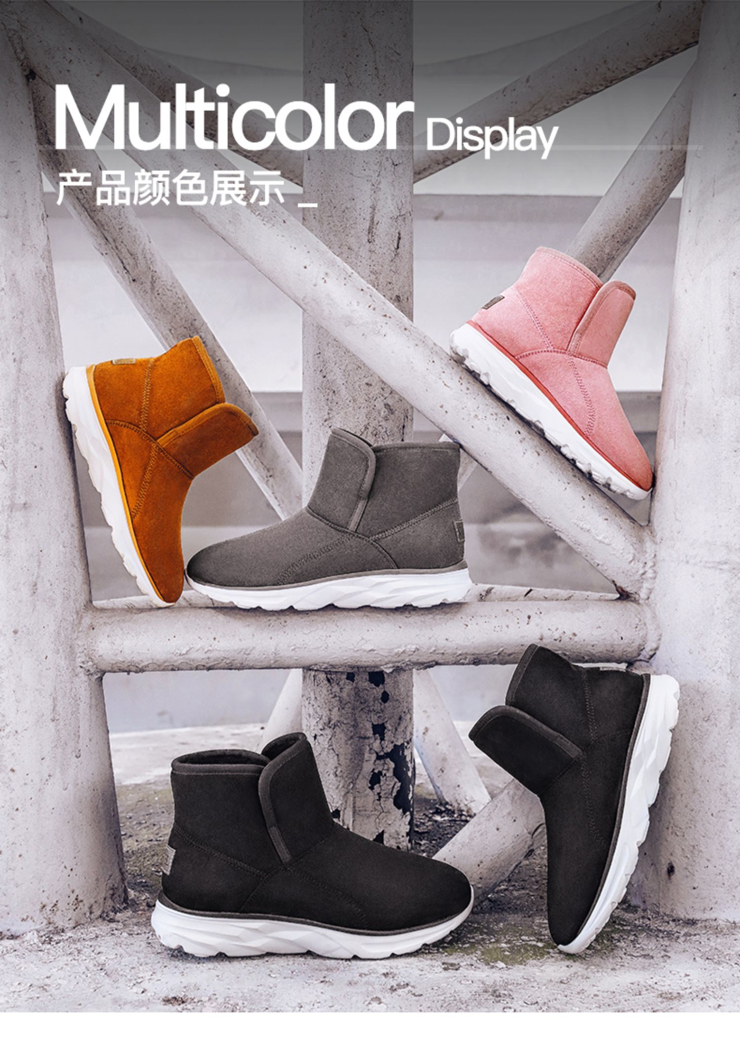 Đôi giày tuyết ngoài trời CAMEL / lạc đà đôi giày nam và nữ ấm áp cộng với đôi giày nhung nhung cao cấp để giúp giày mùa đông - Khởi động ngoài trời bốt martin