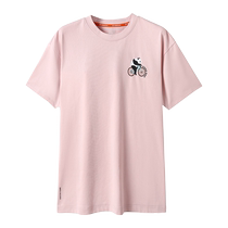 (Panda) Camel outdoor quick-drying short-sleeved T-shirt summer new style breathable round neck loose top for men and women