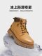 骆驼男鞋春季新款厚底工装靴子防滑英伦风户外休闲马丁靴男高帮鞋