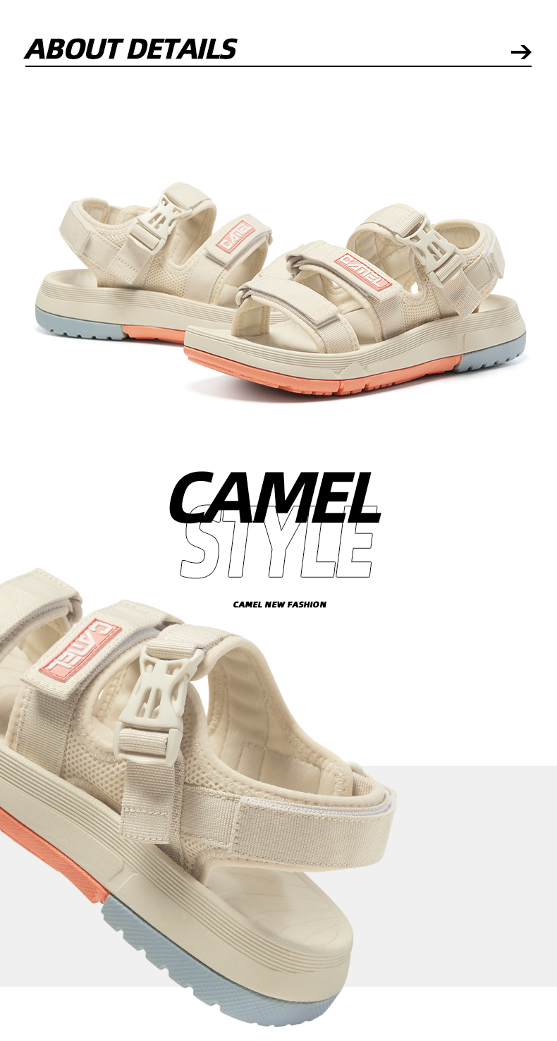 Camel  骆驼  新款女士运动凉鞋 图2