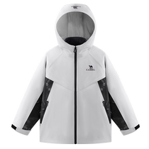 Little Camel Childrens Jacket Three-in-One Plus Velvet Thick 2024 New Autumn Waterproof Childrens Clothing Windbreaker Boys Jacket