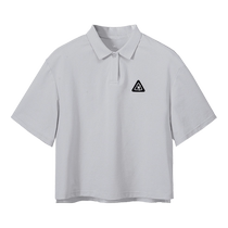 Camel fitness clothing POLO shirt womens short lapel T-shirt 2024 summer quick-drying breathable casual short-sleeved top