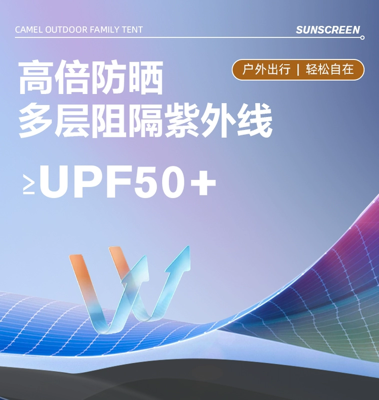Camel x ngoài trời ngoài trời hình lục giác tự động mở nhanh tán lều dã ngoại bạc kem chống nắng di động có thể gập lại lều naturehike 4 người giá lều cấm trại