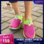 Camel 8264 đội leo núi loạt giày ngoài trời mùa xuân và mùa hè phụ nữ thoáng khí hấp thụ sốc thể thao thoải mái giày lưới thoải mái - Khởi động ngoài trời giày bốt martin