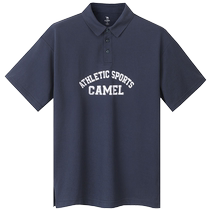 Camel Short Sleeve POLO Shirt 2024 Summer New Couple Loose American Top Mens and Womens Sports Lapel T-Shirt