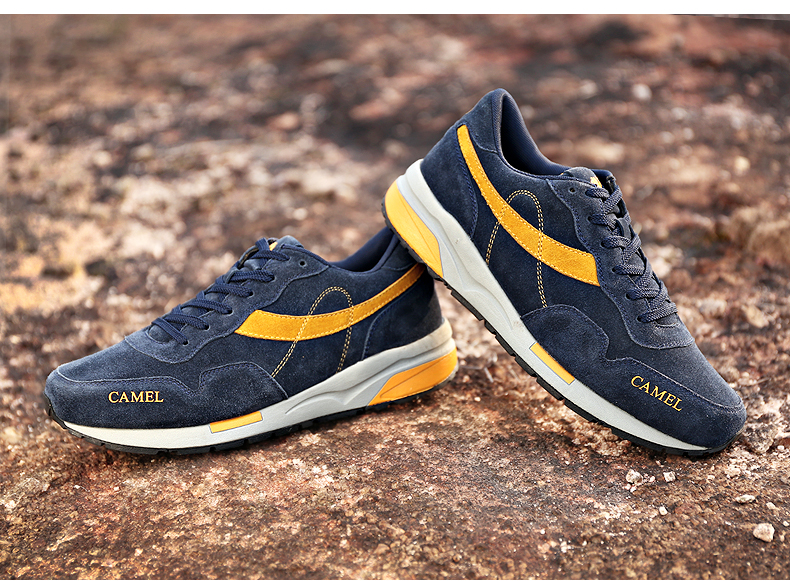 Chaussures imperméables en suède CAMEL - Ref 1062596 Image 11