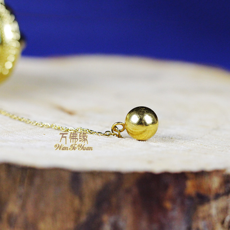 Молитвенный барабан 精品迷你手摇 德田锌合金嘛呢轮转经筒 六字真言转经轮 黄色中号