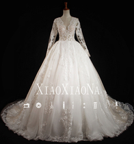 Shivering with the same sum of 2021 new Mori brides long trailing princess Dreamliner Wedding Dress Fluffy Dress Wedding Dress