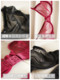 European and American women's black fully transparent bra set ultra-thin sexy mesh spring and summer underwear lace small breast bra
