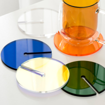 Xiaoxijia Nordic ins Wind acrylic coaster coffee coaster water coaster insulation mat home decoration ornaments