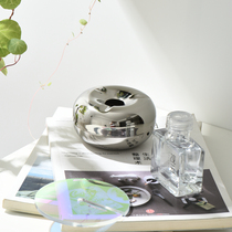 Xiaoxijia Donuts stainless steel ashtray fashion home decoration metal mirror ashtray retro high value