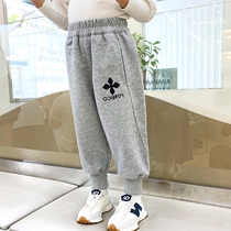 Girl Pants Spring Autumn Outwear 2022 New Ocean Qi Children Sports Pants Women Baby Autumn Clothing Leather Pants 100 Hitch Pants