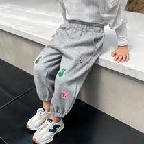 Girl Pants Spring Autumn Outwear 2022 New Ocean Qi Children Long Pants Female Baby Autumn Clothing Sports Pants Childrens Wear Pants