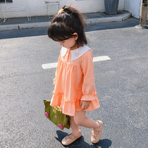 Girl dress spring and autumn 2020 new long sleeve foreign style childrens clothing princess dress spring dress spring dress