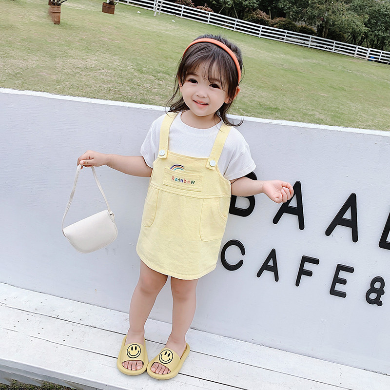 Girl Cuddling Bag Skirt Summer 2020 New Korean Version Children Dress Foreign Girl Skirt Toddler Dresses Young Children Summer Clothing Foreign Dress