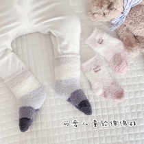 Autumn and Winter Children soft anti-skid baby floor socks