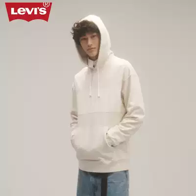 LEVISreg Easy Wave Series Men Autumn Beige Hooded Cotton Casual Top 35872-0000