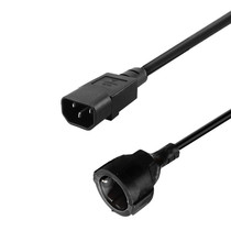 PDU power cable IEC320 C14 transfer to European rule CCEE7 power cable German first parent inserts UPS