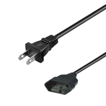 NEMA1-15P national standard two insertion European VDE two parent insertion ultra-short portable power line 0 3 m conversion insertion