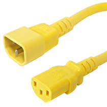 C13 to C14 yellow red blue server power line letter extension c13 C14