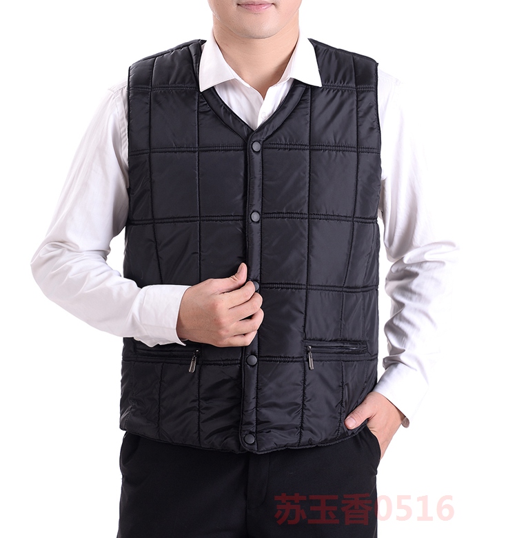 Mùa thu và mùa đông người mẫu trung niên áo vest cotton nam áo vest cotton người già áo khoác nam mùa hè