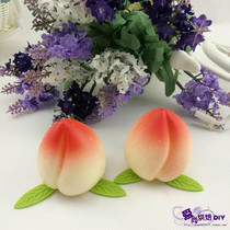 Qiasno three-dimensional Birthday Peach big birthday cake decoration insert ornaments chocolate products 12 hollow edible