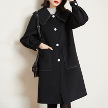 Sofisel double-sided cashmere coat womens long anti-season autumn and winter new high-end pure wool wool coat