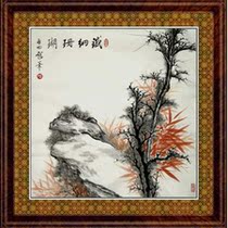 Qigong Chinese painting calligraphy and painting Dou Fang freehand flower and bird painting living room study porch calligraphy painting hand-painted painting core iron net coral