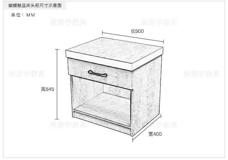 Bàn cạnh giường ngủ nội thất khách sạn phòng khách sạn tiêu chuẩn phòng tùy chỉnh đầy đủ ký túc xá bàn cạnh giường ngủ