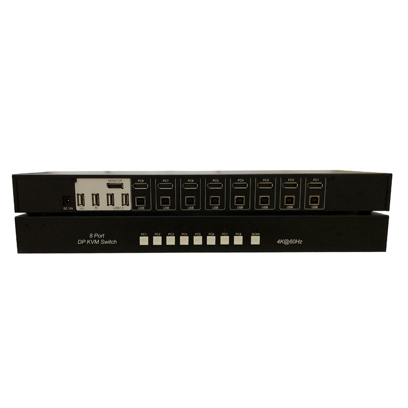 Kovic 8-port DP KVM switch 8 cut 1 4K@60HZ DP switch 8 in 1 out of USB synchronization