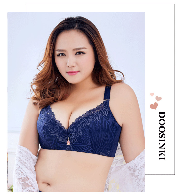 2017 xuân hè mới 42DE cup bra nữ size lớn chị béo cup cup lớn điều chỉnh áo ngực nữ áo lót cho con bú