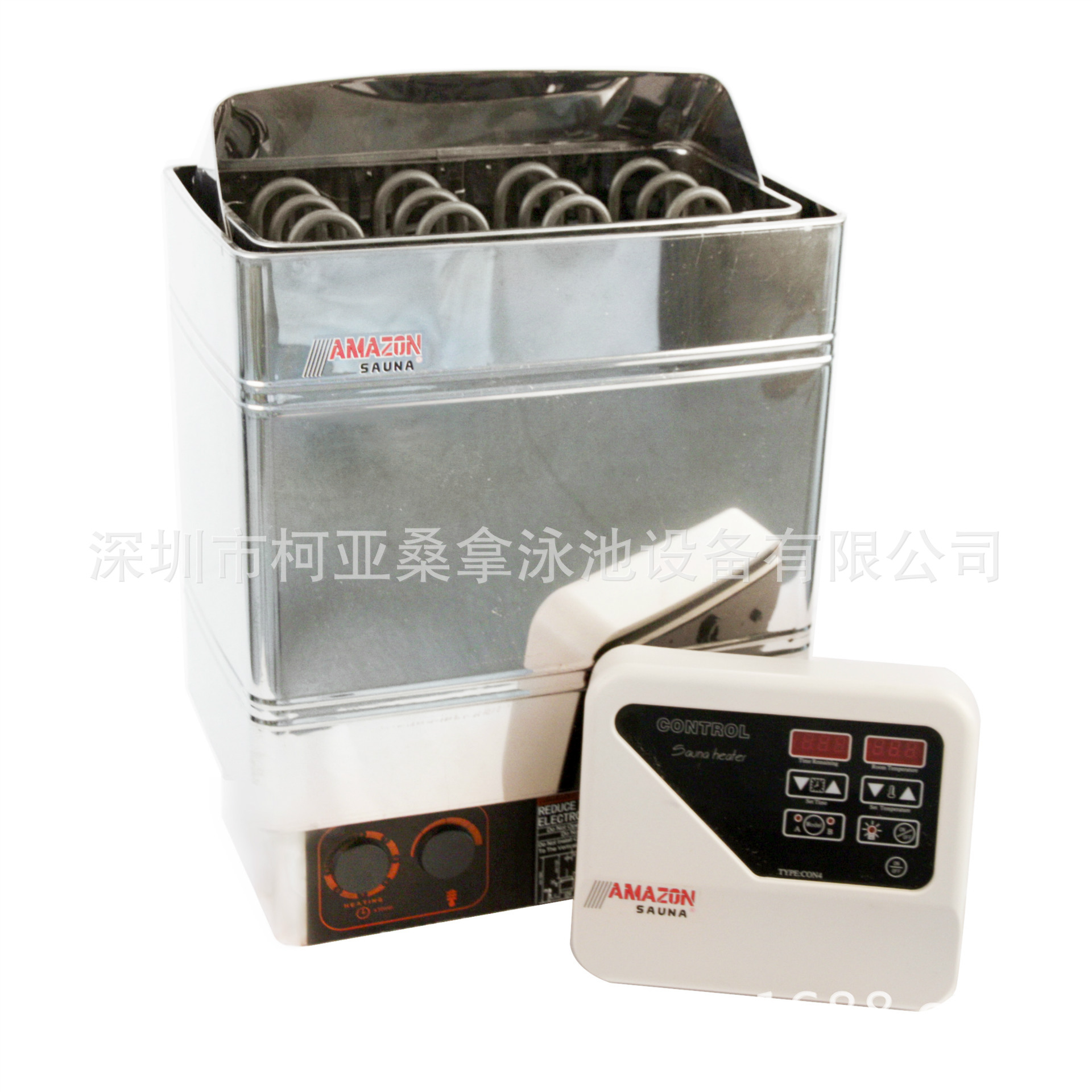 Factory direct sales Asian American stainless steel shell sauna furnace dry steam room external control economical 3KW