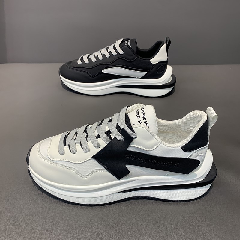 Summer shoes daddy shoes men's trendy ins high-end thick bottom heightened Forrest Gump shoes men's trend all-match waffle shoes men