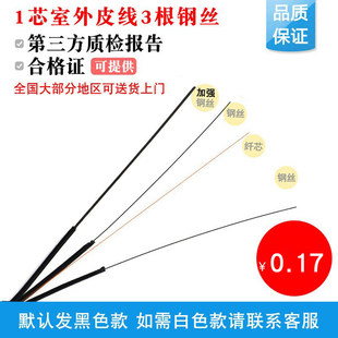 FTTH telecommunications grade 1 core leather fiber optical cable single -core self -end leather thread -filament -shaped shape