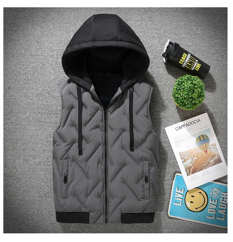 Mùa thu và mùa đông cổng gió vest nam ấm áp cotton vest nam dày vest thanh niên vest cỡ lớn các kiểu áo ghi lê nam