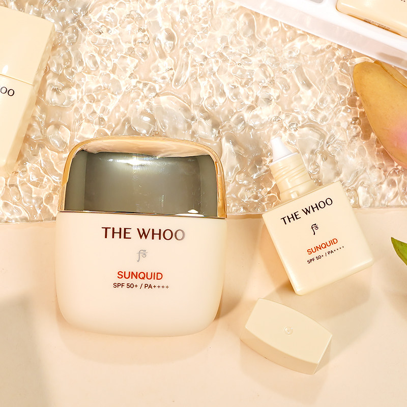 【香港直邮】 韩国 THE HISTORY OF WHOO 后 拱辰冰爽空气防晒套装 SPF50+ PA++++ 正装50ml+旅行装13mlx4 防紫外线 清爽不油腻 冰感降温【夏日必备套组】