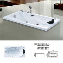 Rectangular embedded common simple engineering cylinder massage hotel thermostatic bath 1 4567 meters with pori 5338