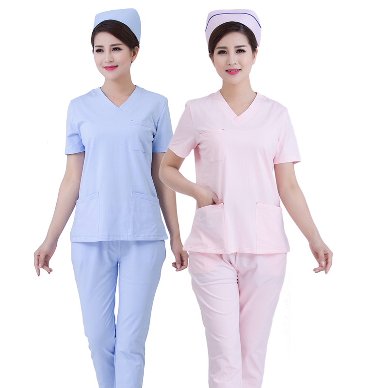 Postpartum Care Center Nurse Uniform, Pure Cotton, Plus Size, Maternity Nurse Uniform, Maternal and Infant Care Professional Attire, Dental Work Uniform