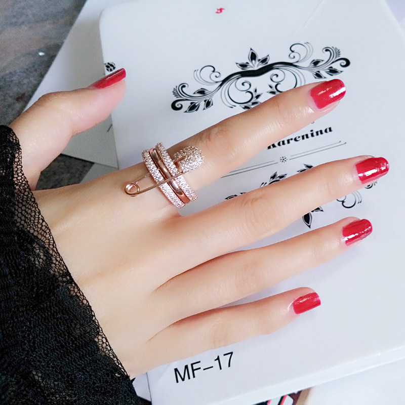 Bague Femme MOGACARE en Zircone synthetique strass - Ref 3087132 Image 1