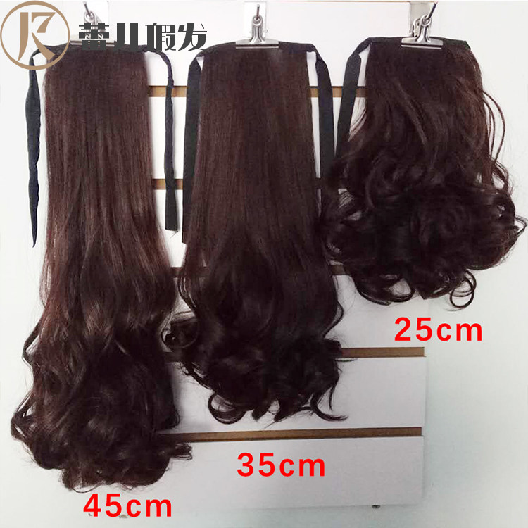 Wig Mantail Roll Short medium long female pear floral roll large wave strap type matt high temperature silk emulation realistic
