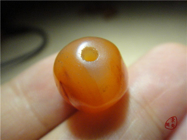 Сувенир 〓清玛〓清代老玛瑙珠子1.2cm西藏密宗藏传多宝串配珠单珠圆珠193