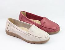 HANGTEN US Jubilation Special Cabinet Spring Head Layer Cow Leather Soft Bottom Soft Face Women Single Shoes H0617615