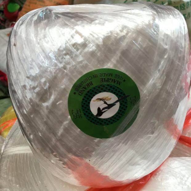 New material 500 grams of red rope packaging rope Plastic rope tear tape packing rope packaging transparent glass rope 1 kg