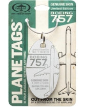 (Spot) Boeing B757 DELTA S N#:22809 aircraft skin keychain