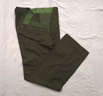 New Inventory Type 87 Cadre Plush Summer Trousers Middle-aged and Elderly Buttons Vanlitin Loose Mens Trousers Military Green