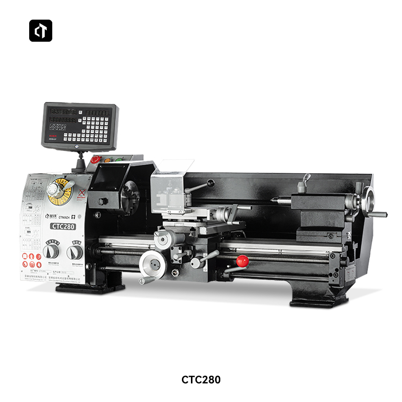 Iron CTC280 Industrial Grade Lathes Domestic Lathe Threaded Lathe Small Machine Tool Metal Lathe Common Lathe