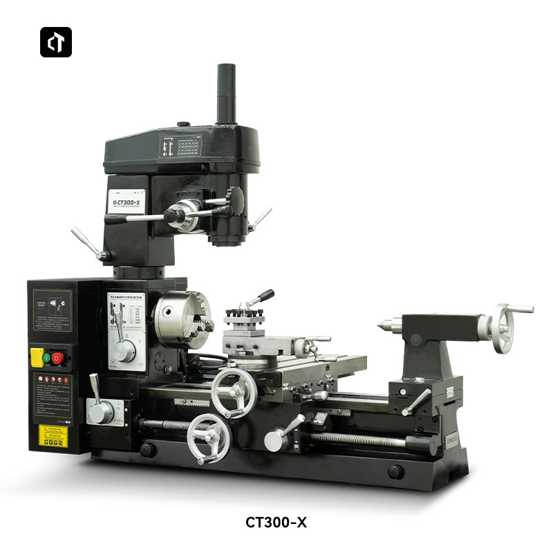 Ct300-X Lathe-Drill-Mill Three-In-One Machine Tool, Small Lathe, Small Milling Machine, Drill-Mill Machine, Multi-Functional Household Lathe Ct300-X Lathe-Drill-Mill Three-In-One Machine Tool, Small Lathe, Small Milling Machine, Drill-Mill Machine, Multi-Functional Household Lathe