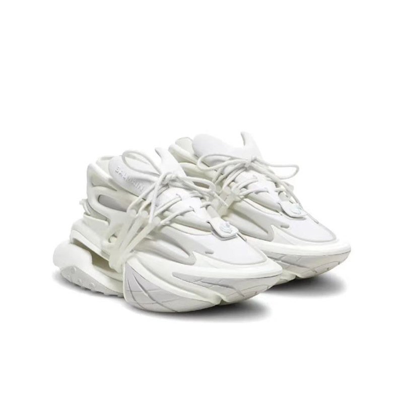 Balmain Women's Leather Logo Lace-Up Low-Top Sports Casual Shoes An0Vf724Knlr0Fa