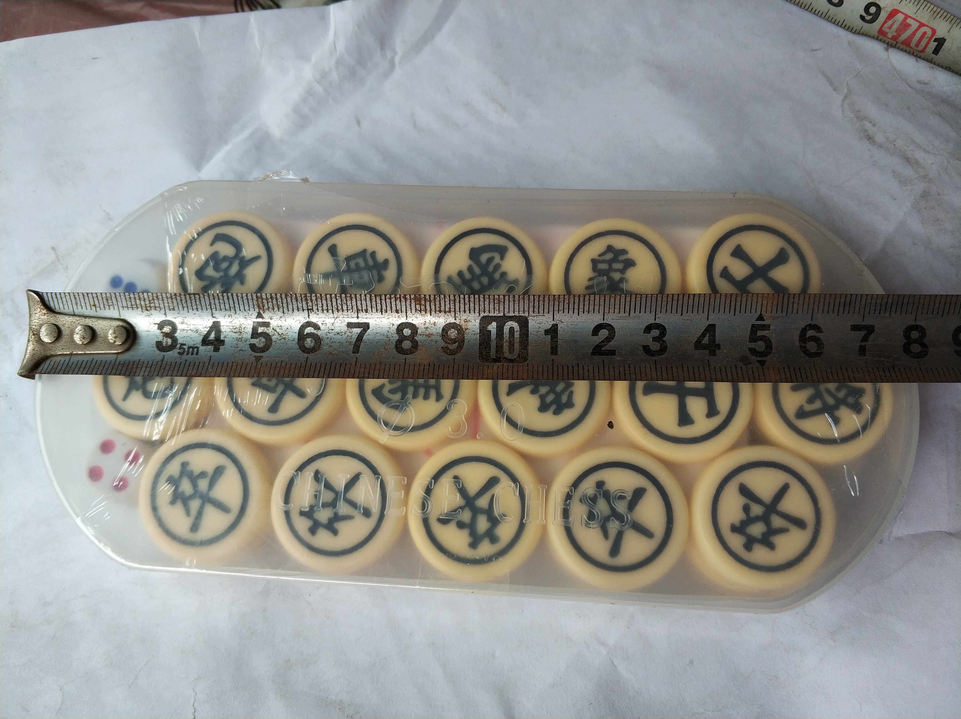 Chess Chinese chess mahjong material drum type portable chess touristic chess waterproof without cracking tooth yellow anti-ancient chess